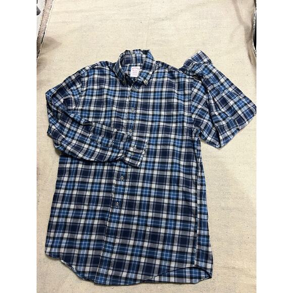 Brooks Brothers Other - Vintage Brookes Brothers Shirt Mens Long Sleeve Small Blue Plaid